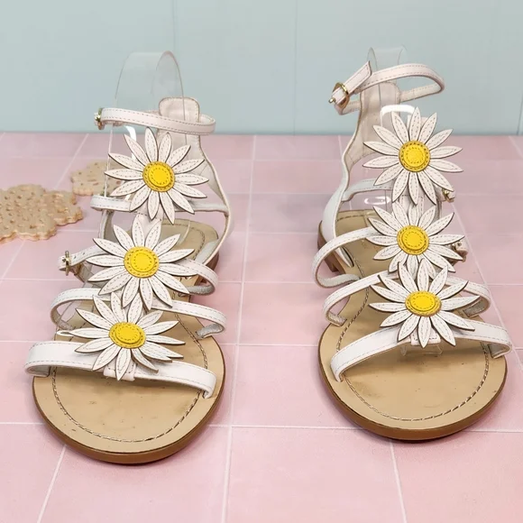 Kate Spade Daisy Leather Sandals - Picture 2 of 7